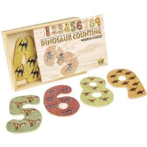  Dinosaur Wooden Counting Puzzle Toys & Games