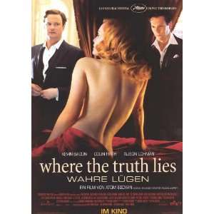   Truth Lies Poster Swiss 27x40 Kevin Bacon Colin Firth Alison Lohman
