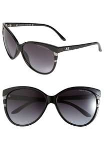 AX Armani Exchange Crystal Inset Cats Eye Sunglasses  