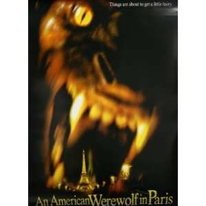  An American Werewolf in Paris   Double Sided Movie Poster 