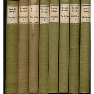   Bertolt Brecht Gedichte. Volumes 2   9 Bertolt Brecht Books