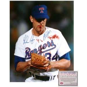  Nolan Ryan and Bo Jackson   Bloody Lip   Dual Autographed 