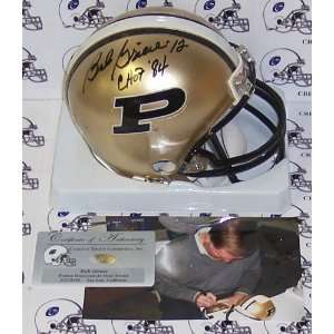 Bob Griese Hand Signed Purdue Boilermakers Mini Helmet