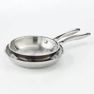 Bobby Flay 2 pc. Stainless Steel Skillet Set