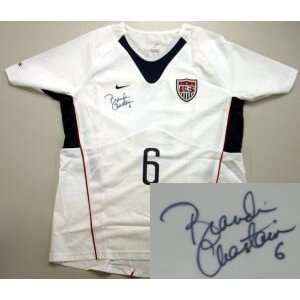 Brandi Chastain White Nike Official Team USA Jersey   Autographed 