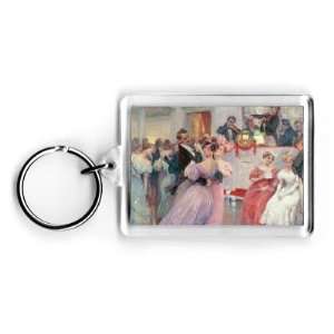 Strauss and Lanner   The Ball, 1906 by Charles Wilda   Acrylic Keyring 