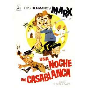   Movie Spanish B 11x17 Groucho Marx Harpo Marx Chico Marx Charles Drake