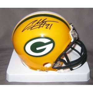  Charles Woodson Autographed Green Bay Packers Mini Helmet 