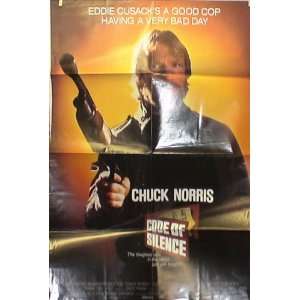    CODE OF SILENCE ORIGINAL MOVIE POSTER CHUCK NORRIS 