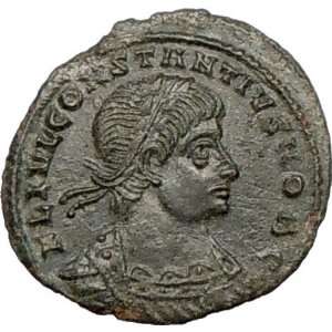 CONSTANTIUS II as Caesar 330AD Ancient Authentic Roman Coin LEGIONS 