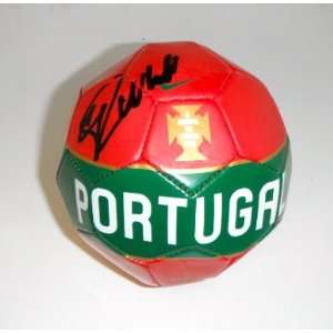 Cristiano Ronaldo Autographed Hand Signed Nike Portugal Mini Soccer 