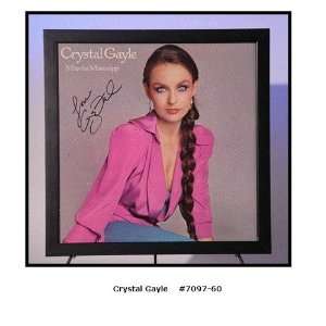 Crystal Gayle Autographed/Hand Signed Album Cover Miss The Mississippi