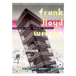  Frank Lloyd Wright, Dutch Exhibit Giclee Poster Print 
