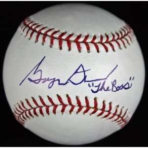 Signed George Steinbrenner Ball   with the Boss Inscription  