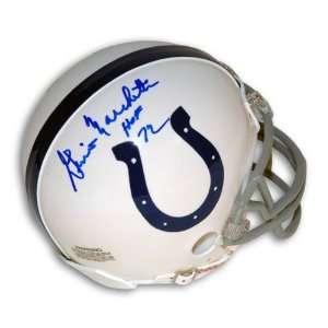 Gino Marchetti Autographed Baltimore Colts Mini Helmet Inscribed HOF 