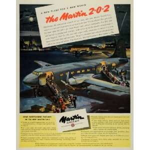  1945 Ad Glenn L Martin Co Aircraft 2 0 2 Airliner 