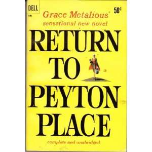  Return to Peyton Place Grace Metalious Books