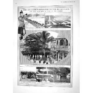  1914 UNION JACK APIA SAMOA MARSHALL WAR BELGIUM FRANCE 