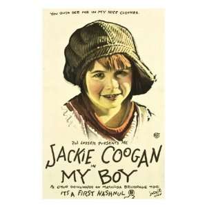  My Boy, Jackie Coogan, 1921 Premium Poster Print, 12x16 