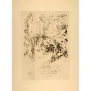  1914 James McNeill Whistler Fair Festival Lithograph 
