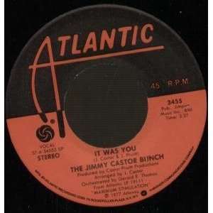   YOU 7 INCH (7 VINYL 45) US ATLANTIC 1977 JIMMY CASTOR BUNCH Music