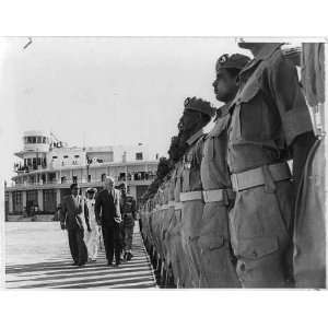  Dulles reviews Pakistan troops,Karachi,Pakistan,John Foster Dulles 