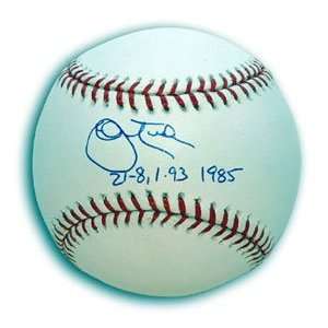  John Tudor Signed Major League Baseball   21 8,1.93 1985 