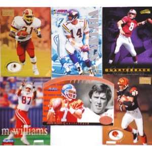 NFL   Score Board & Skybox   6 Vintage Football Trading Cards   Johnny 