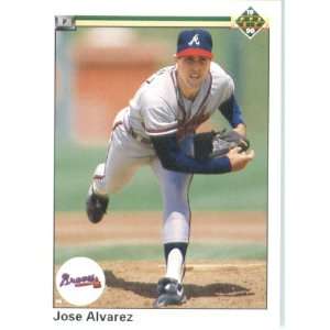  1990 Upper Deck # 634 Jose Alvarez Atlanta Braves Baseball 