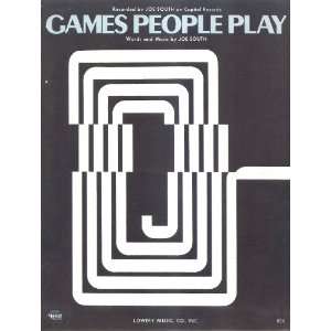    Sheet Music Games People Play Joe South 216 