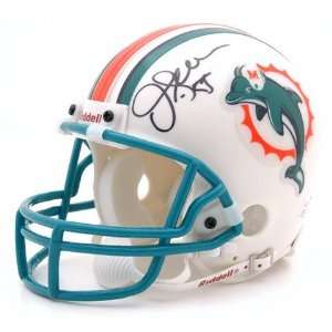 Junior Seau Miami Dolphins Autographed Mini Helmet