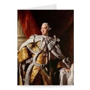 King George III, c.1762 64 (oil on canvas)    Greeting Card (Pack of 