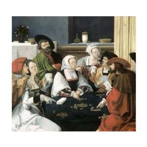  Lucas Van Leyden   Card Players Giclee