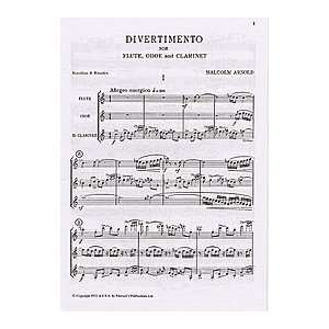 Malcolm Arnold Divertimento For Wind Trio Op.37 (Score)