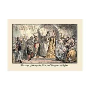 Marriage of Henry the Sixth And Margaret of Anjou 28x42 Giclee on 