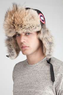 Canada Goose Aviator Black Hat for men  