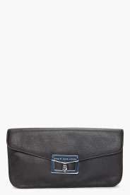   00 marc by marc jacobs vintage blue leather clutch $ 300 00 $ 210 00