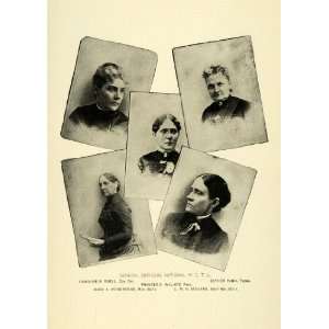  1889 Print WCTU Caroline B. Buell Esther Pugh Frances Willard Mary 
