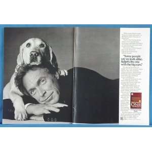  1987 Maury Povich & Retriever Purina Dog Food 2 Page Print 