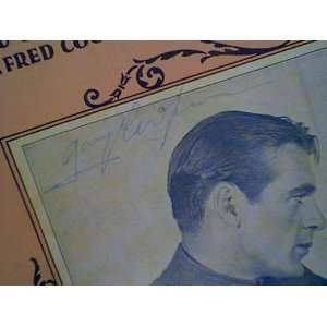Cooper, Gary Nancy Carroll The Shopworn Angel 1928 Signed Autograph 