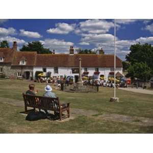 Village Green and Pub in East Dean, East Sussex, England 