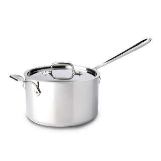 All Clad Stainless Steel Sauce Pan with Loop & Lid  