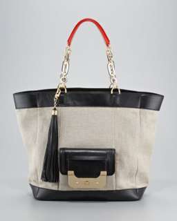 Harper Anna Burlap Tote