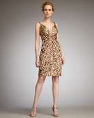 zoom badgley mischka collection leopard print cocktail gown nms12 