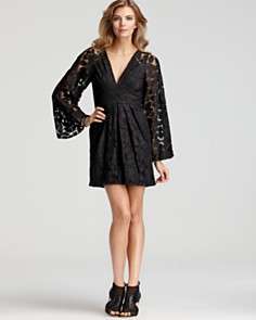 BCBGeneration Dress   Bell Sleeve Lace