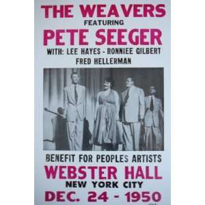  The Weavers Featuring Pete Seeger Poster 
