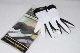 Heritage Ladies White/Black Leather Performance Glove 8  