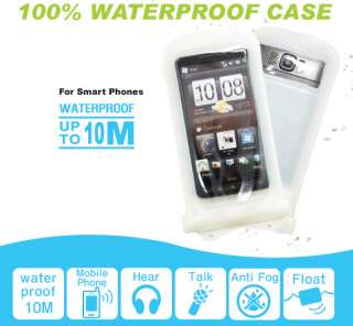 WATERPROOF HOUSING MARINE CEL PHONE CASE FOR HTC EVO 4G DROID HD2 HERO 