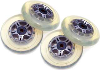 Clear Wheels W/Abec7 Bearings for RAZOR SCOOTER 100mm  