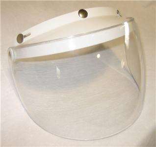Half & Open Face Helmet Shield / Visor Combo  